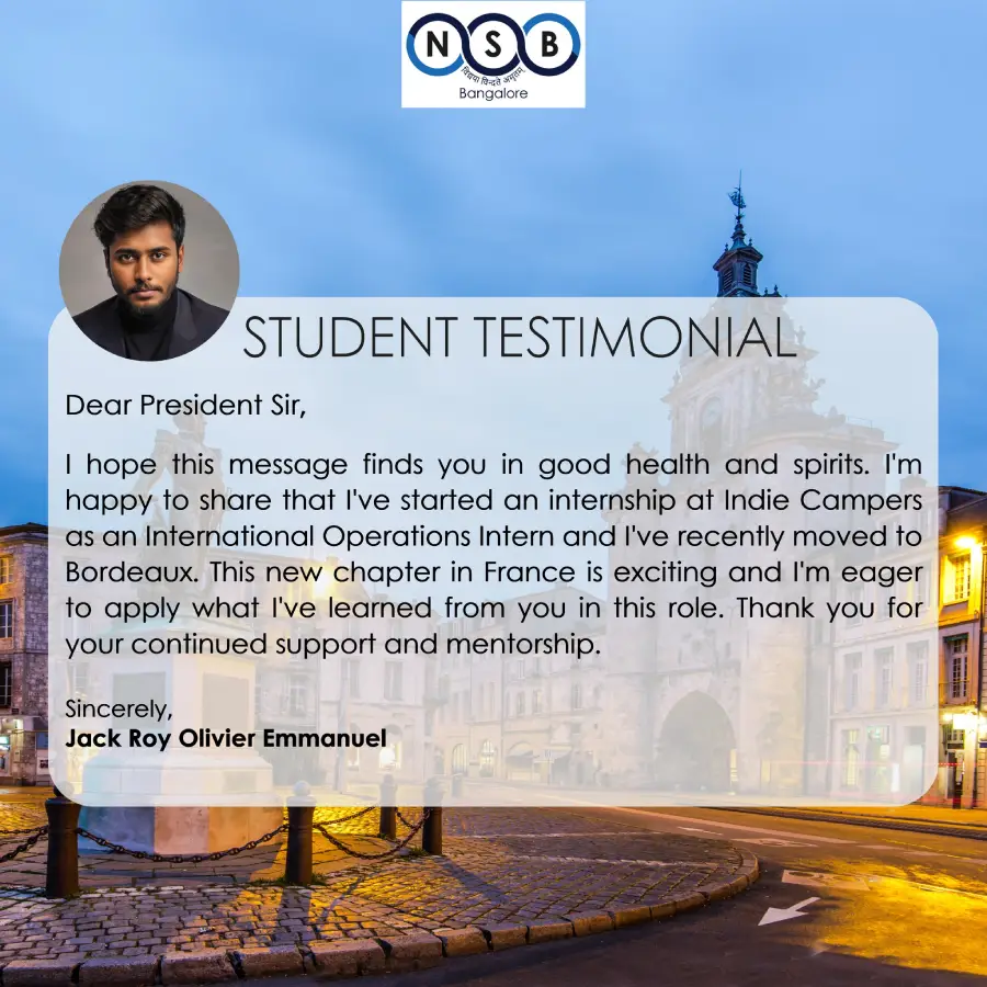 NSB MBA , Bangalore - News & Events 2024