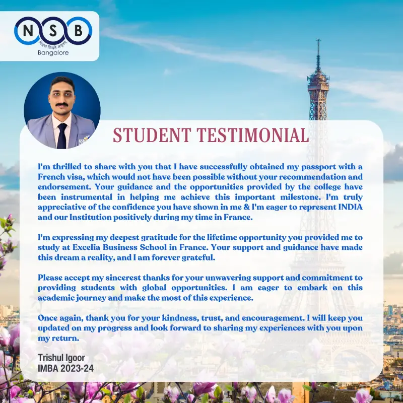 NSB MBA , Bangalore - News & Events 2024