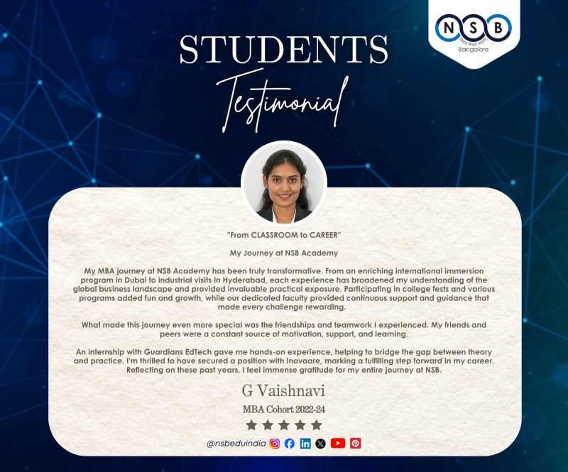 NSB MBA , Bangalore - News & Events 2024