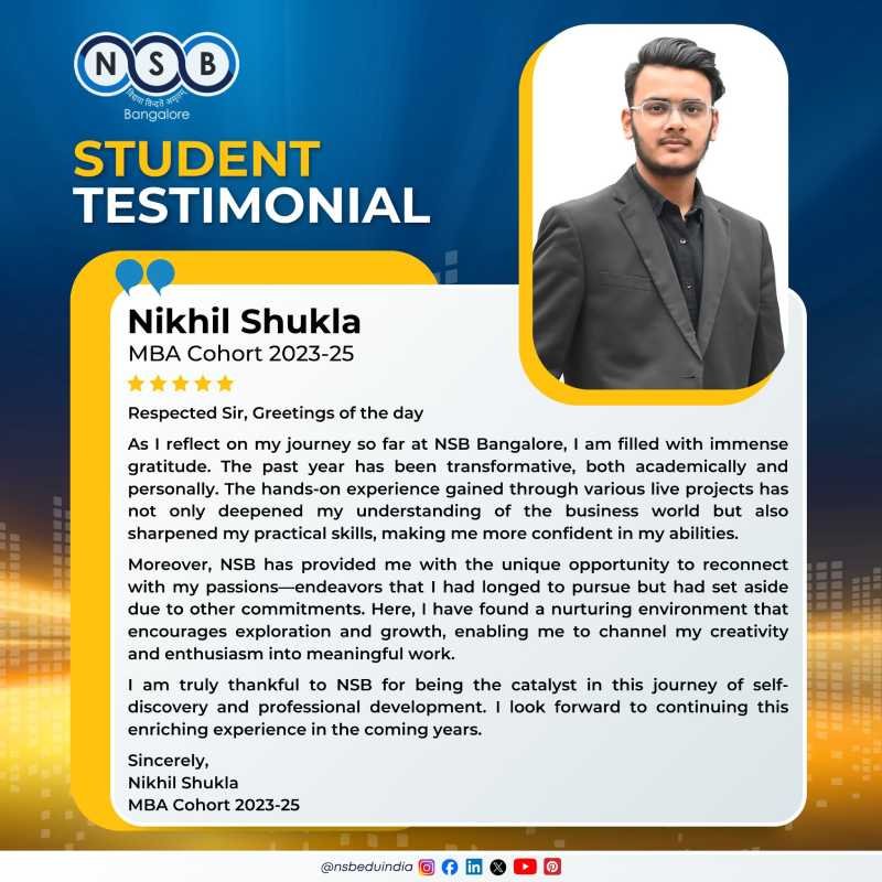 NSB MBA , Bangalore - News & Events 2024