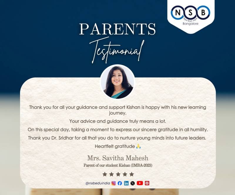 NSB MBA , Bangalore - News & Events 2024