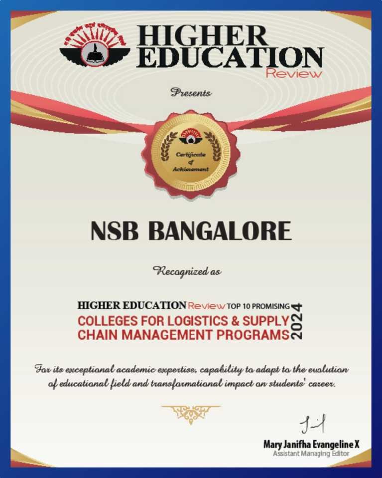 NSB MBA , Bangalore - News & Events 2024